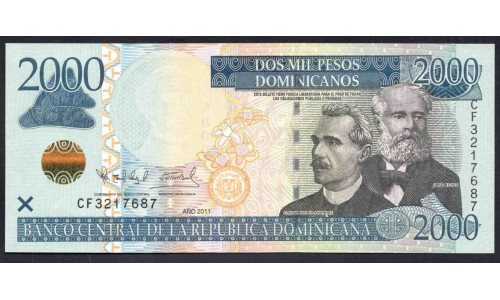 Доминиканская Республика 2000 песо 2011 (DOMINICAN REPUBLIC 2000 Pesos 2011) P 188а : UNC