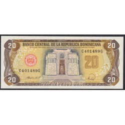 Доминиканская Республика 20 песо 1987 (DOMINICAN REPUBLIC 20 Pesos 1987) P 120c(3): UNC