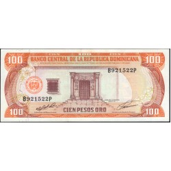 Доминиканская Республика 100 песо 1991 (DOMINICAN REPUBLIC 100 Pesos 1991) P 136a : UNC