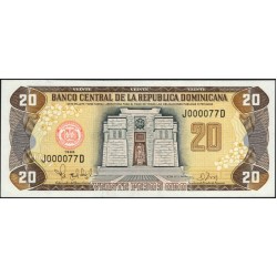 Доминиканская Республика 20 песо 1998 (DOMINICAN REPUBLIC 20 Pesos 1998) P 154b : UNC