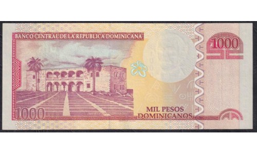 Доминиканская Республика 1000 песо 2013 (DOMINICAN REPUBLIC 1000 Pesos 2013) P 187c: UNC