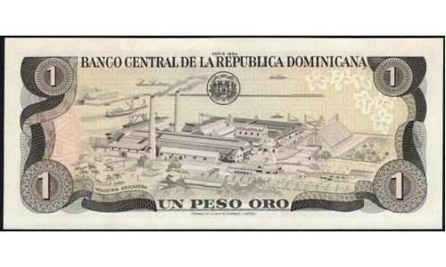 Доминиканская Республика 1 песо 1984 (DOMINICAN REPUBLIC 1 Peso 1984) P 126а(2) : UNC