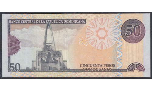 Доминиканская Республика 50 песо 2012 (DOMINICAN REPUBLIC 50 Pesos 2012) P 183b: UNC
