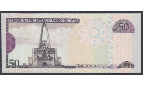 Доминиканская Республика 50 песо 2008 (DOMINICAN REPUBLIC 50 Pesos 2008) P 176A: UNC