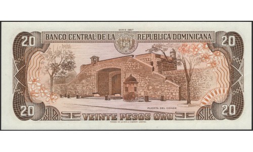 Доминиканская Республика 20 песо 1987 (DOMINICAN REPUBLIC 20 Pesos 1987) P 120c : UNC