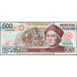 Доминиканская Республика 500 песо 1992 (DOMINICAN REPUBLIC 500 Pesos 1992) P 140s : UNC
