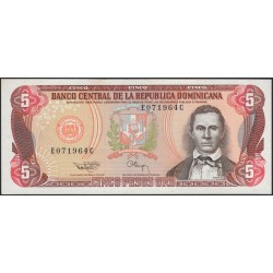 Доминиканская Республика 5 песо 1993 (DOMINICAN REPUBLIC 5 Pesos 1993) P 143a : UNC