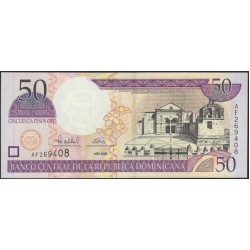 Доминиканская Республика 50 песо 2000 (DOMINICAN REPUBLIC 50 Pesos 2000) P 161a : UNC