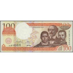 Доминиканская Республика 100 песо 2000 (DOMINICAN REPUBLIC 100 Pesos 2000) P 167а : UNC