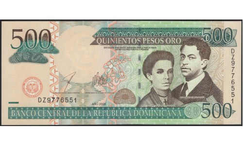 Доминиканская Республика 500 песо 2003 (DOMINICAN REPUBLIC 500 Pesos 2003) P 172b : UNC