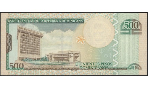 Доминиканская Республика 500 песо 2011 (DOMINICAN REPUBLIC 500 Pesos 2011) P 186a : UNC
