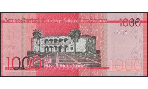 Доминиканская Республика 1000 песо 2014 (DOMINICAN REPUBLIC 1000 Pesos 2014) P 193а : UNC