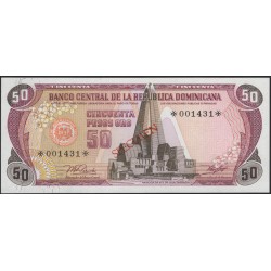 Доминиканская Республика 50 песо 1978 ОБРАЗЕЦ (DOMINICAN REPUBLIC 50 Pesos 1978 SPECIMEN) P 121s : UNC