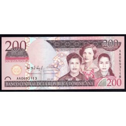 Доминиканская Республика 200 песо 2007 (DOMINICAN REPUBLIC 200 Pesos 2007) P 178 : UNC