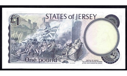 Джерси 1 фунт (1976-1988) (JERSEY 1 Pound (1976-1988)) P 11b : UNC