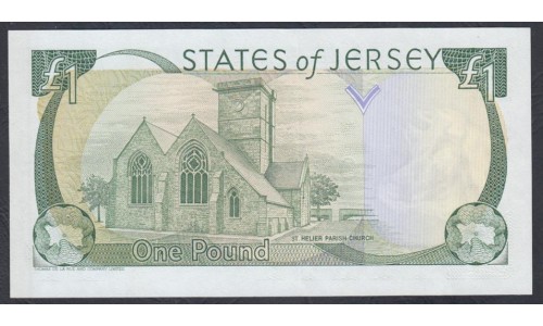 Джерси 1 фунт 1989 год (JERSEY 1 Pound 1989) P 15: UNC