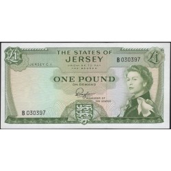 Джерси 1 фунт (1963) (JERSEY 1 Pound (1963)) P 8a : aUNC
