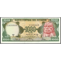 Эквадор 1000 сукре 1986 (ECUADOR 1000 sucres 1986) P 125a(6) : UNC