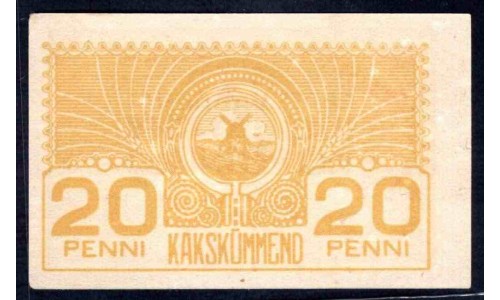 Эстония 20 пенни (1919) (ESTONIA 20 penni (1919)) P 41 : UNC