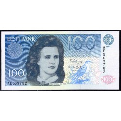Эстония 100 крон 1991 (ESTONIA 100 krooni 1991) P 74а : UNC
