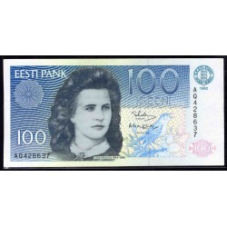 Эстония 100 крон 1992 (ESTONIA 100 krooni 1992) P 74b : UNC-