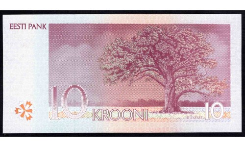 Эстония 10 крон 1994 (ESTONIA 10 krooni 1994) P 77a : UNC
