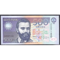 Эстония 500 крон 1996 (ESTONIA 500 krooni 1996) P 81a : UNC