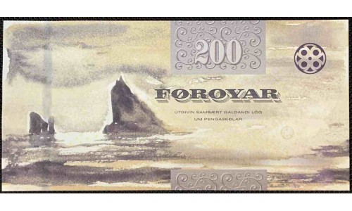 Фарерские Острова 200 крон 2011 (FAEROE ISLANDS 200 Krónur 2011) P 31 : Unc