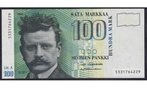 Финляндия 100 марок 1986 (FINLAND 100 Mark 1986) P 119a(30) : UNC