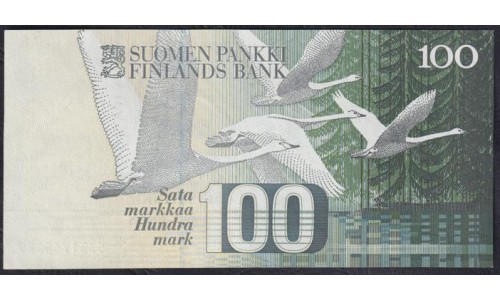 Финляндия 100 марок 1986 (FINLAND 100 Mark 1986) P 119a(30) : UNC