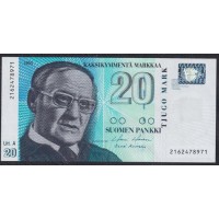 Финляндия 20 марок 1993 (FINLAND 20 Mark 1993) P 123(1) : UNC