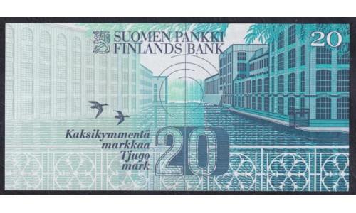 Финляндия 20 марок 1993 (FINLAND 20 Mark 1993) P 123(1) : UNC