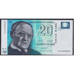 Финляндия 20 марок 1993 (FINLAND 20 Mark 1993) P 123(4) : UNC