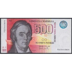 Финляндия 500 марок 1986 года (FINLAND 500 Mark 1986) P 120: UNC