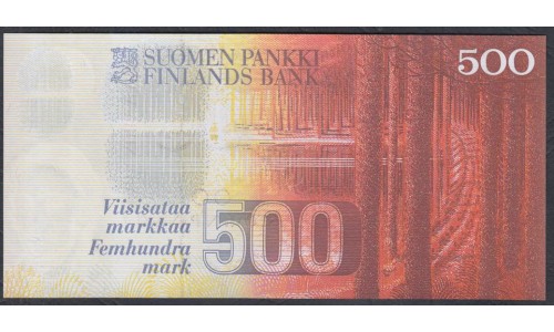 Финляндия 500 марок 1986 года (FINLAND 500 Mark 1986) P 120: UNC