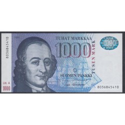 Финляндия 1000 марок 1986 года (FINLAND 1000 Mark 1986) P 121: UNC