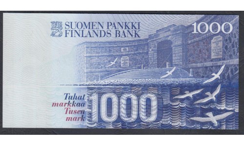 Финляндия 1000 марок 1986 года (FINLAND 1000 Mark 1986) P 121: UNC