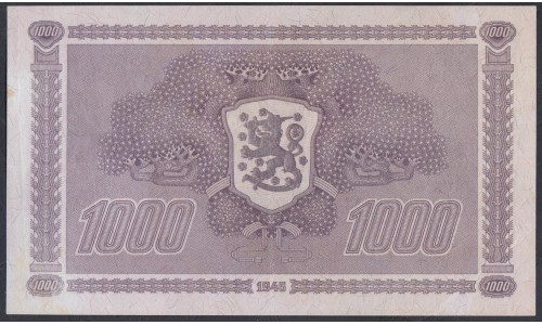 Финляндия 1000 марок 1945 года (FINLAND 1000 Mark 1945) P 90(19): XF