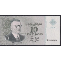Финляндия 10 марок 1963 (FINLAND 10 Mark 1963) P 104a(55) : UNC