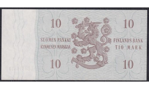 Финляндия 10 марок 1963 (FINLAND 10 Mark 1963) P 104a(55) : UNC