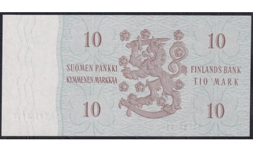 Финляндия 10 марок 1963 (FINLAND 10 Mark 1963) P 104a(48) : UNC