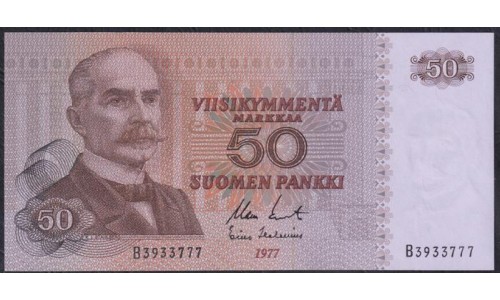 Финляндия 50 марок 1977 (FINLAND 50 Mark 1977) P 108a(14): UNC