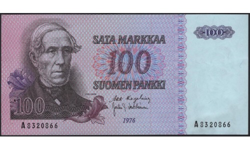 Финляндия 100 марок 1976 (FINLAND 100 Mark 1976) P 109a : aUNC