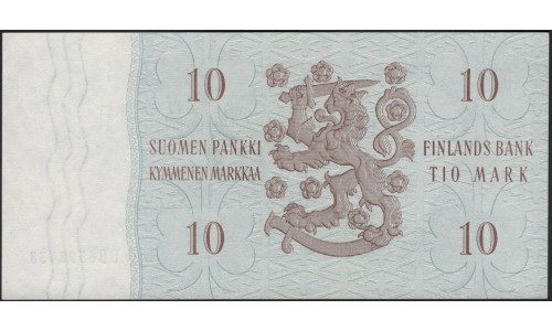 Финляндия 10 марок 1963 (FINLAND 10 Mark 1963) P 104a(55) : UNC