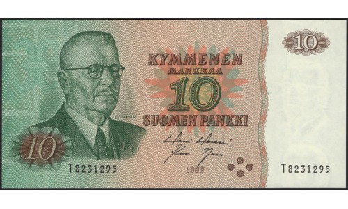 Финляндия 10 марок 1980 (FINLAND 10 Mark 1980) P111a(48) : UNC