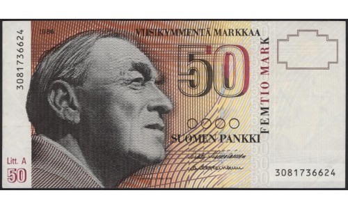 Финляндия 50 марок 1986 (FINLAND 50 Mark 1986) P 118a(31) : aUNC