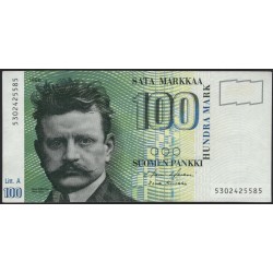 Финляндия 100 марок 1986 (FINLAND 100 Mark 1986) P 119a(09) : aUNC