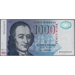 Финляндия 1000 марок 1986 (FINLAND 1000 Mark 1986) P 121 : UNC-