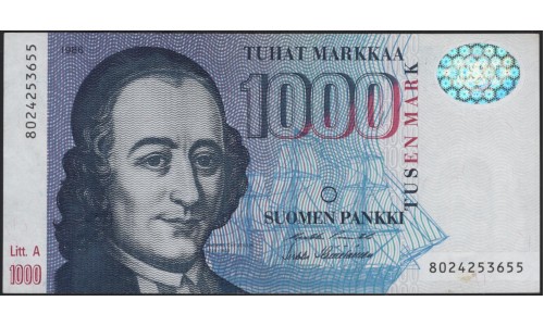 Финляндия 1000 марок 1986 (FINLAND 1000 Mark 1986) P 121 : UNC-