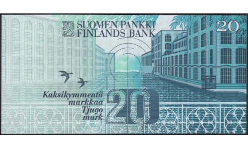 Финляндия 20 марок 1993 (FINLAND 20 Mark 1993) P 123(12) : UNC